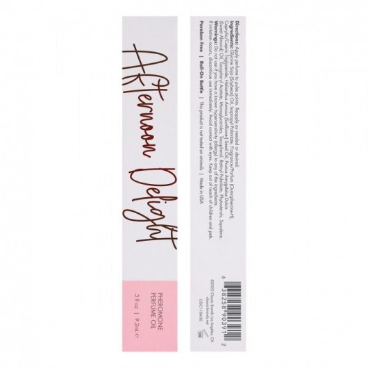 Масло с феромонами CG Afternoon Delight с тропическим цветочным ароматом - 9,2 мл. -  - Магазин феромонов в Самаре