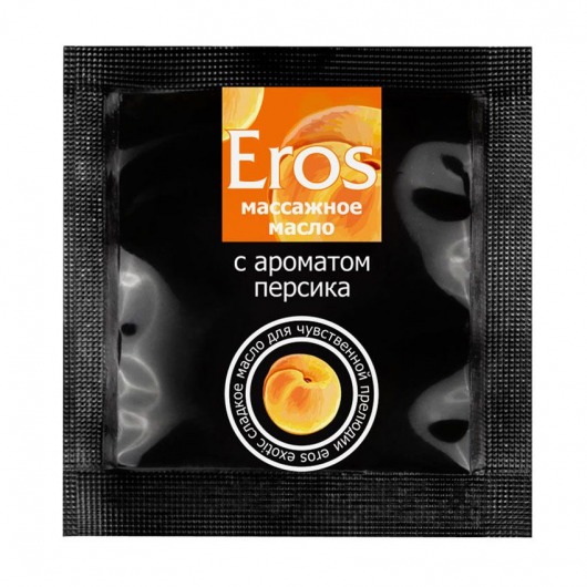 Саше массажного масла Eros exotic с ароматом персика - 4 гр. - Биоритм - купить с доставкой в Самаре