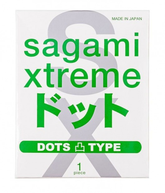 Презерватив Sagami Xtreme Type-E с точками - 1 шт. - Sagami - купить с доставкой в Самаре