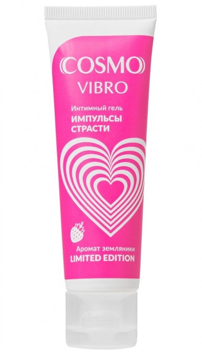 Возбуждающий гель на водно-силиконовой основе Cosmo Vibro с ароматом земляники - 50 гр. - Биоритм - купить с доставкой в Самаре