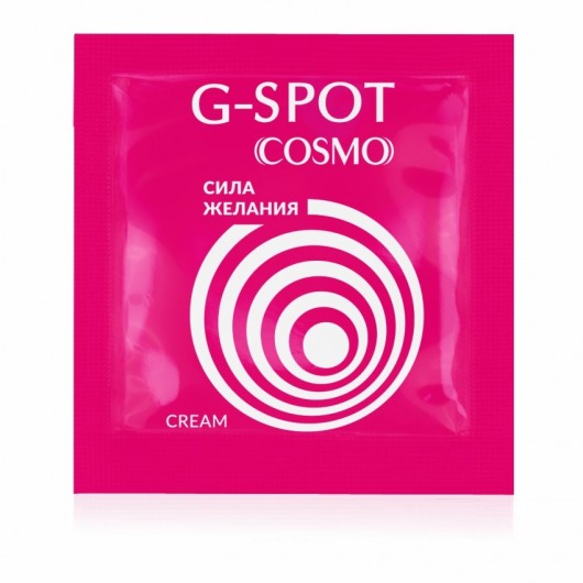 Стимулирующий интимный крем для женщин Cosmo G-spot - 2 гр. - Биоритм - купить с доставкой в Самаре