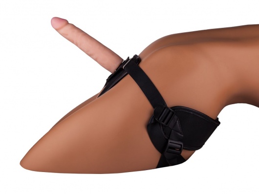 Женский страпон с реалистичной насадкой - 17 см. - LOVETOY (А-Полимер) - купить с доставкой в Самаре