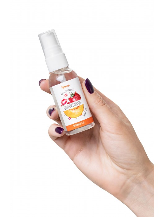 Съедобная гель-смазка Yovee «Двойной соблазн» с Д-пантенолом и вкусом клубники и дыни - 50 мл. - ToyFa - купить с доставкой в Самаре