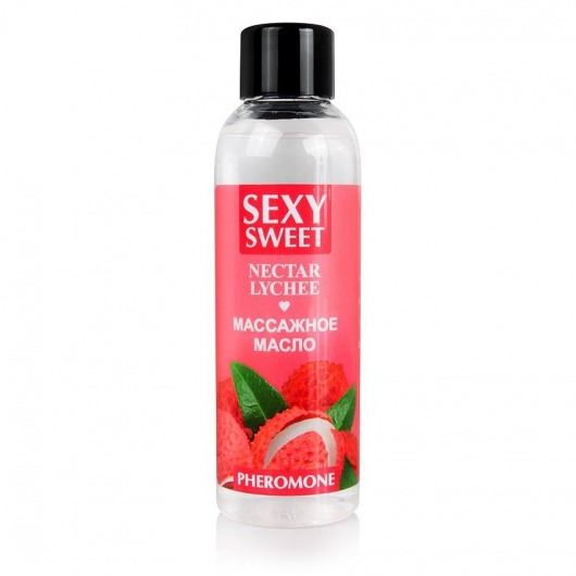 Массажное масло Sexy Sweet Nectar Lychee с феромонами и ароматом личи - 75 мл. - Биоритм - купить с доставкой в Самаре