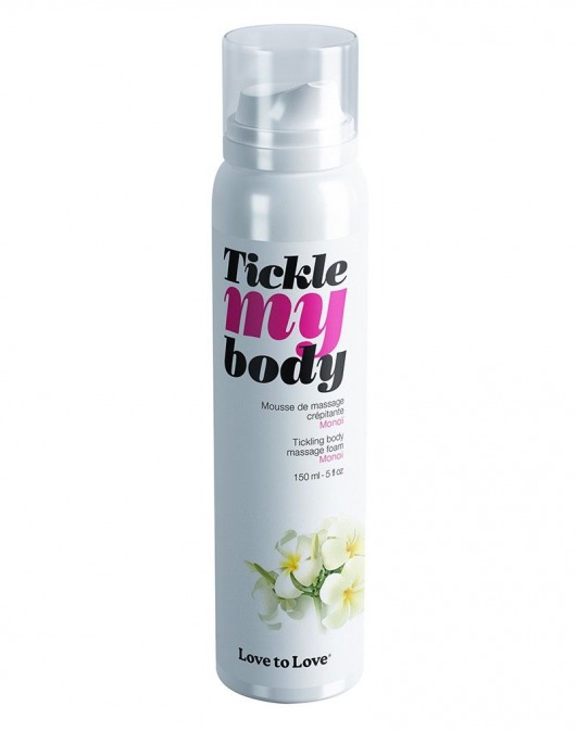 Массажная хрустящая пенка Tickle My Body Monoi с ароматом моной - 150 мл. - Love to Love - купить с доставкой в Самаре