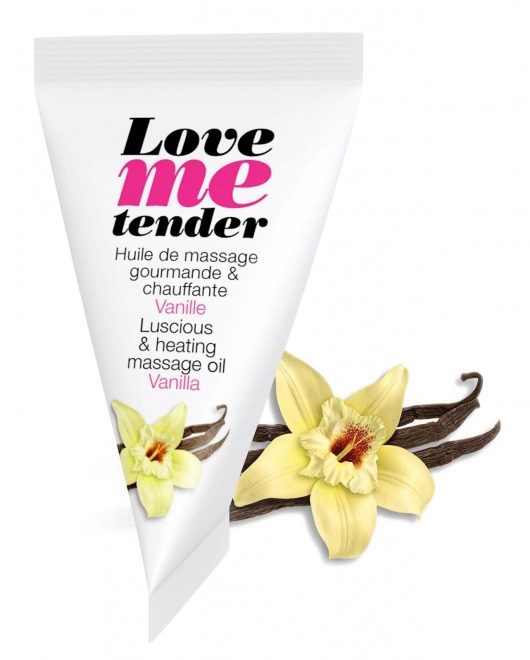 Съедобное согревающее массажное масло Love Me Tender Vanilla с ароматом ванили - 10 мл. - Love to Love - купить с доставкой в Самаре