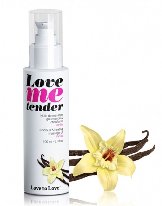 Съедобное согревающее массажное масло Love Me Tender Vanilla с ароматом ванили - 100 мл. - Love to Love - купить с доставкой в Самаре