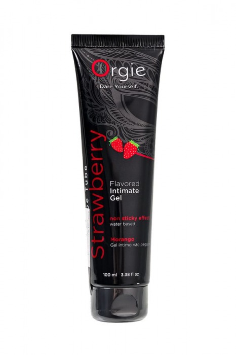 Интимный гель на водной основе Lube Tube Strawberry с клубничным вкусом - 100 мл. - ORGIE - купить с доставкой в Самаре