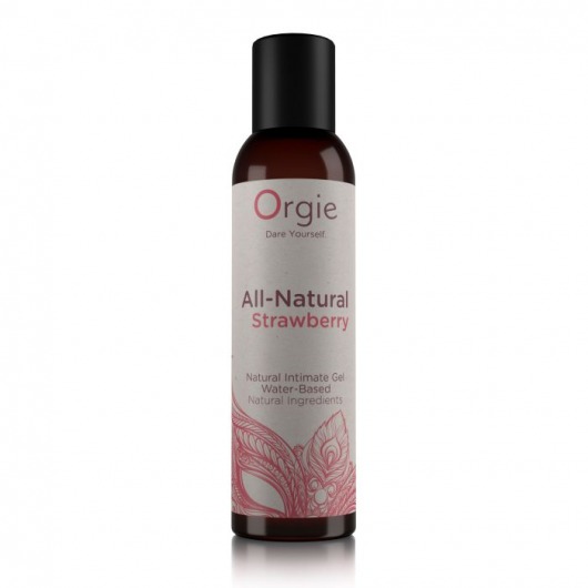 Интимный гель на водной основе All-Natural Strawberry с ароматом клубники - 150 мл. - ORGIE - купить с доставкой в Самаре