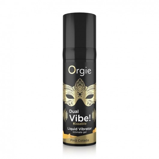 Съедобный гель Dual Vibe Pina Colada с эффектом вибрации и вкусом коктейля пина колада - 15 мл. - ORGIE - купить с доставкой в Самаре