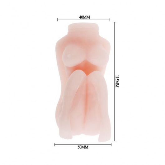 Телесный мастурбатор в виде миниатюрной девушки - Baile - в Самаре купить с доставкой