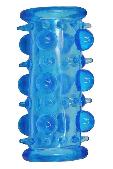 Голубая насадка с шипами и шишечками LUST CLUSTER - Dream Toys - в Самаре купить с доставкой