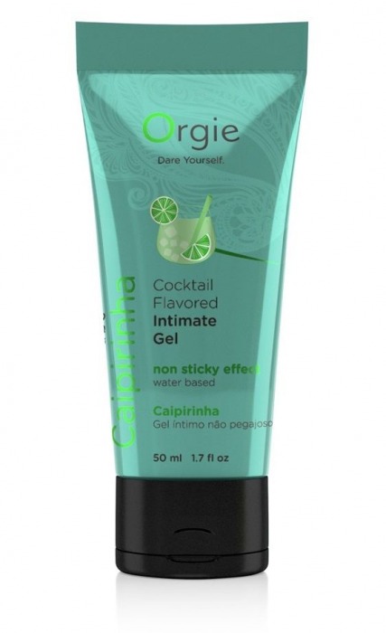 Съедобный интимный гель Orgie Lube Tube Cocktail Caipirinha - 50 мл. - ORGIE - купить с доставкой в Самаре