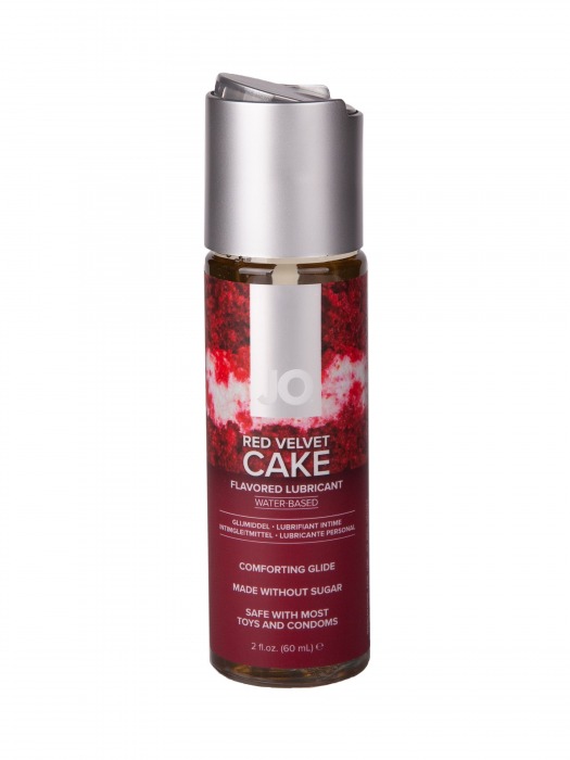 Лубрикант на водной основе JO H2O Red Velvet Cake Flavored Lubricant - 60 мл. - System JO - купить с доставкой в Самаре
