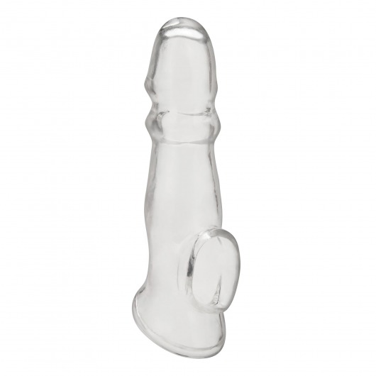 Прозрачная насадка для пениса Girthy Penis Enhancing Sleeve Extension - 17,1 см. - BlueLine - в Самаре купить с доставкой