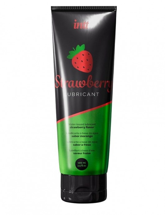 Смазка на водной основе с ароматом клубники Strawberry Lubricant - 100 мл. - INTT - купить с доставкой в Самаре