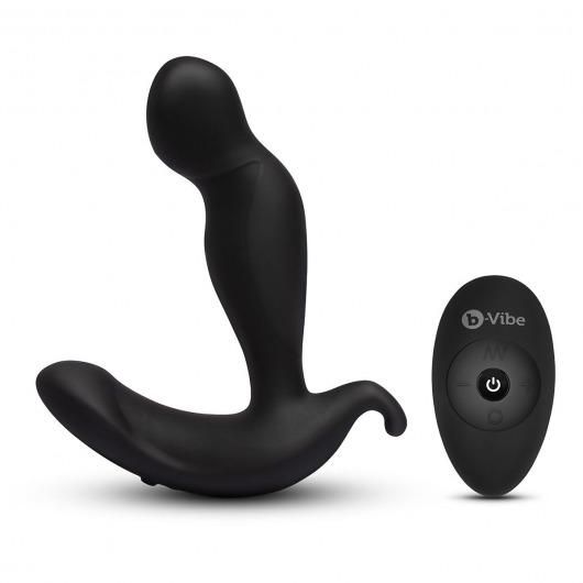 Черный анальный стимулятор с вращением и вибрацией 360 Plug - 13 см. - b-Vibe - в Самаре купить с доставкой