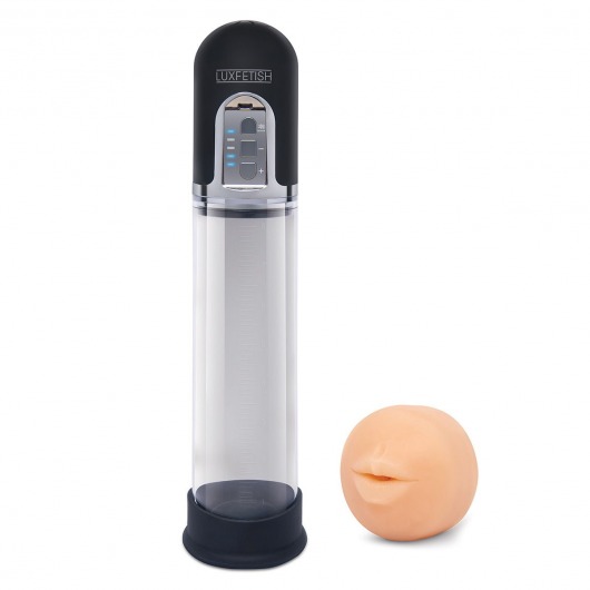 Автоматическая вакуумная помпа-мастурбатор Blowjob Auto Sucker Penis Enlarger Pump - Lux Fetish - в Самаре купить с доставкой