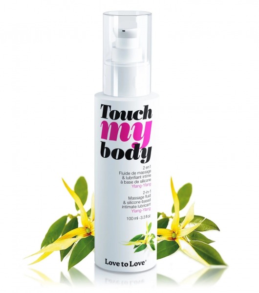 Силиконовый лубрикант 2-в-1 Touch My Body с ароматом иланг-иланга - 100 мл. - Love to Love - купить с доставкой в Самаре