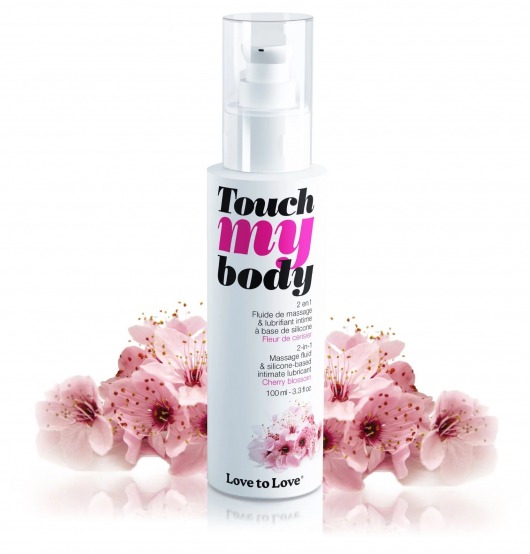 Силиконовый лубрикант 2-в-1 Touch My Body с ароматом вишнёвого цвета - 100 мл. - Love to Love - купить с доставкой в Самаре
