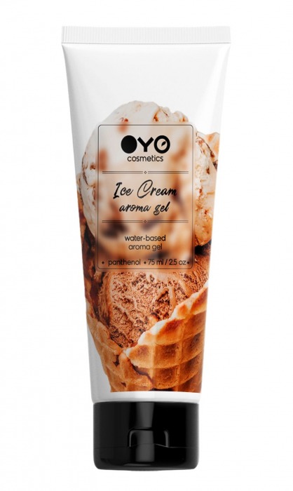 Лубрикант на водной основе OYO Aroma Gel Ice Cream с ароматом пломбира - 75 мл. - OYO - купить с доставкой в Самаре