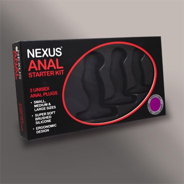 Набор из 3 массажеров простаты чёрного цвета NEXUS ANAL STARTER KIT - Nexus Range - в Самаре купить с доставкой