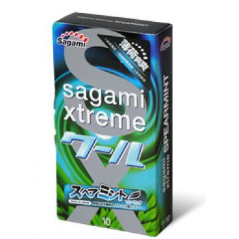 Презервативы Sagami Xtreme Mint с ароматом мяты - 10 шт. - Sagami - купить с доставкой в Самаре