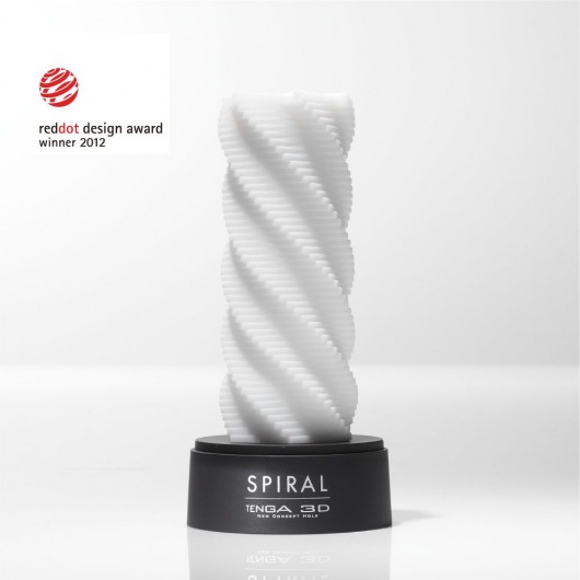 Белый 3D мастурбатор SPIRAL - Tenga - в Самаре купить с доставкой