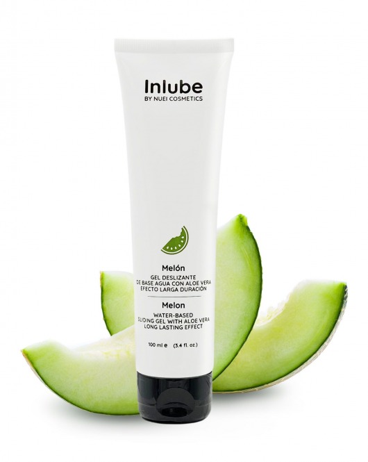 Лубрикант на водной основе Nuei Inlube с алоэ вера и ароматом дыни - 100 мл. - Nuei cosmetics - купить с доставкой в Самаре