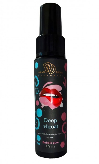 Спрей для горла Deep Throat с десенсибилизирующим эффектом и вкусом бабл-гам - 50 мл. - БиоМед - купить с доставкой в Самаре