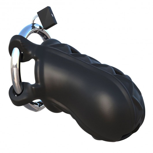 Черный замок верности Extreme Silicone Cock Blocker - Pipedream - купить с доставкой в Самаре