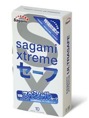 Презервативы Sagami Xtreme Ultrasafe с двойным количеством смазки - 10 шт. - Sagami - купить с доставкой в Самаре