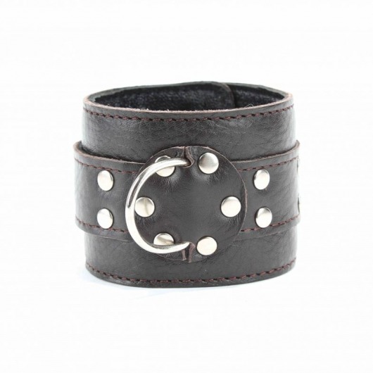 Кожаные наручники на металлической цепочке - БДСМ Арсенал - купить с доставкой в Самаре