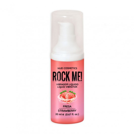 Жидкий вибратор Nuei Rock Me! с ароматом клубники - 20 мл. - Nuei cosmetics - купить с доставкой в Самаре
