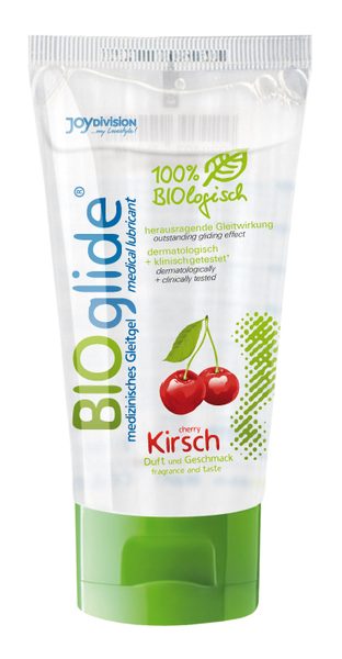 Гель-лубрикант на водной основе с ароматом вишни BIOglide Kirsch - 80 мл. - Joy Division - купить с доставкой в Самаре