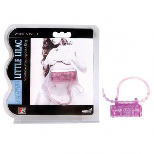Эрекционное кольцо с вибратором LITTLE LILAC - Dream Toys - в Самаре купить с доставкой