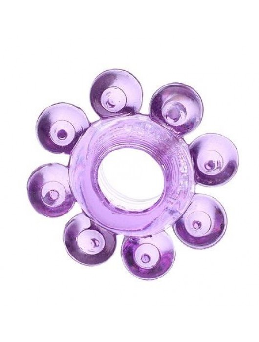 Мягкая фиолетовая гелевая насадка - Toyfa Basic - в Самаре купить с доставкой