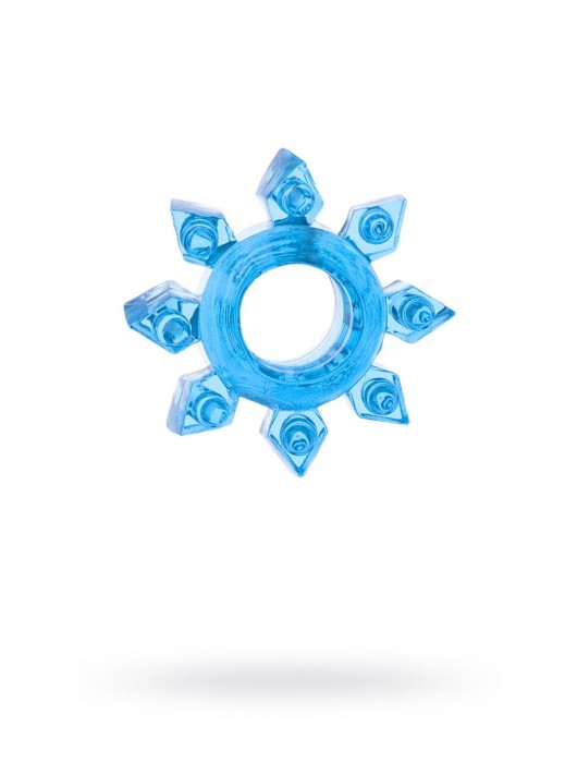 Голубая гелевая насадка-звезда - Toyfa Basic - в Самаре купить с доставкой