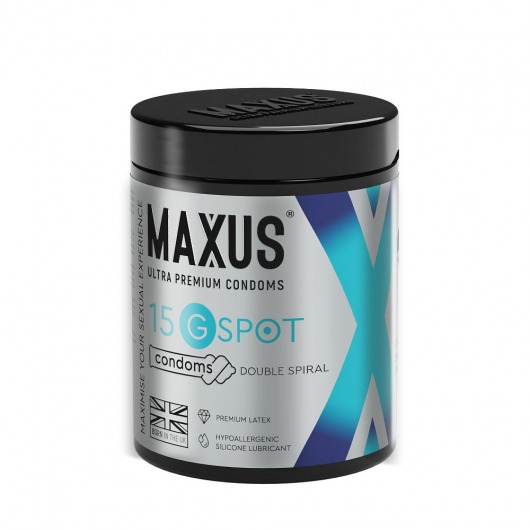 Гладкие презервативы Maxus G spot с двойной спиралью - 15 шт. - Maxus - купить с доставкой в Самаре