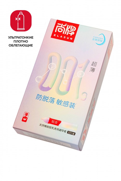 Ультратонкие облегающие презервативы Elasun Slim Fit - 10 шт. - Elasun - купить с доставкой в Самаре