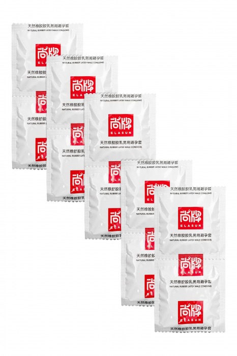 Презервативы с точками и ребрами Elasun Ribbed and Dotted - 10 шт. - Elasun - купить с доставкой в Самаре