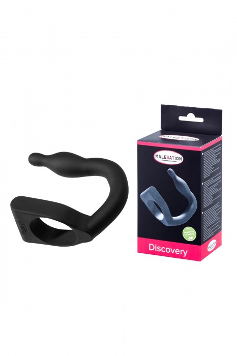 Эрекционное кольцо с вибровтулкой Discovery - MALESATION - в Самаре купить с доставкой