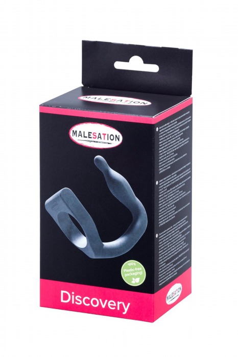 Эрекционное кольцо с вибровтулкой Discovery - MALESATION - в Самаре купить с доставкой