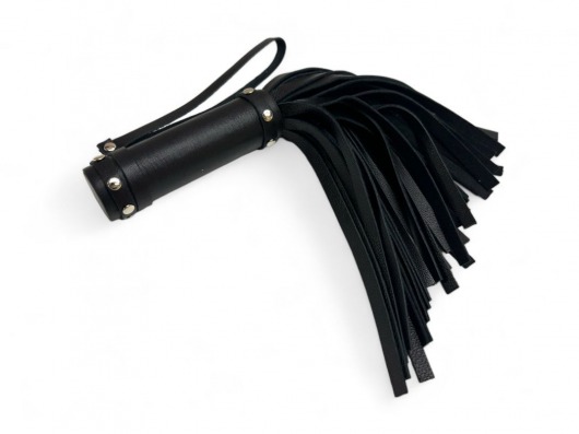 Черная генитальная мини-плеть Queen Arsenal - 26 см. - БДСМ Арсенал - купить с доставкой в Самаре