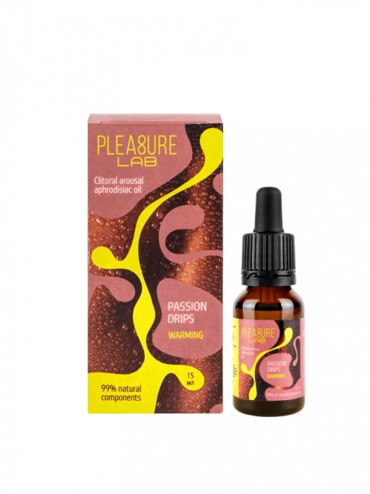 Капли с согревающим эффектом Passion Drips Warming - 15 мл. - Pleasure Lab - купить с доставкой в Самаре