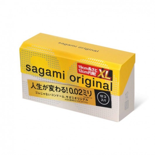 Презервативы увеличенного размера Sagami Original 0.02 XL-size - 12 шт. - Sagami - купить с доставкой в Самаре