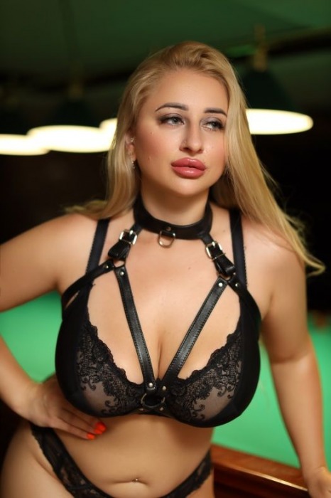 Черная кожаная сбруя с ошейником plus size из нежной кожи - БДСМ Арсенал - купить с доставкой в Самаре