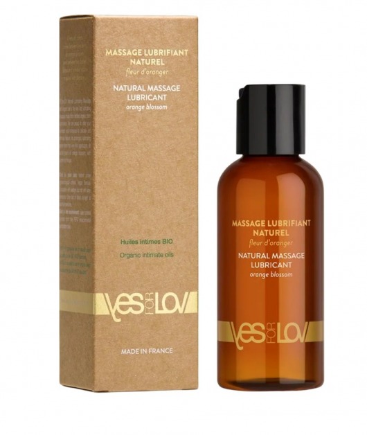 Натуральная массажная смазка Natural Lubricant Orange Blossom - 100 мл. - YESforLOV - купить с доставкой в Самаре