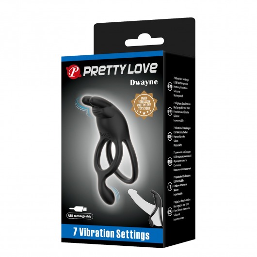 Черное эрекционное виброкольцо Dwayne - Baile - в Самаре купить с доставкой