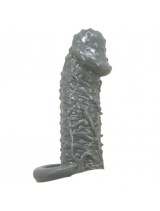 Серая насадка-удлинитель Fogg - 13 см. - Baile - в Самаре купить с доставкой